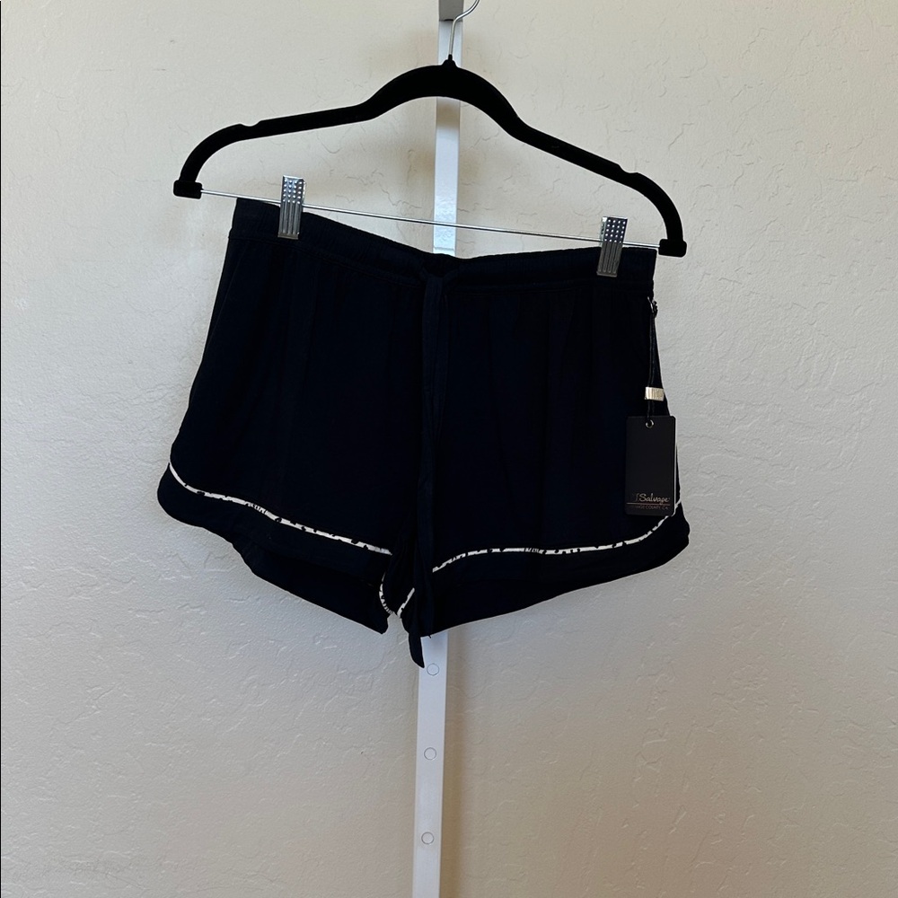 NWT PJ Salvage small Black Shorts with White Accents